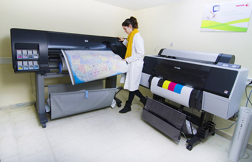 HP DesingJet z 6100ps, Epson 4600, kpruebas certificadas, Departamento Artes Gráficas, Salesianos Atocha, Madrid
