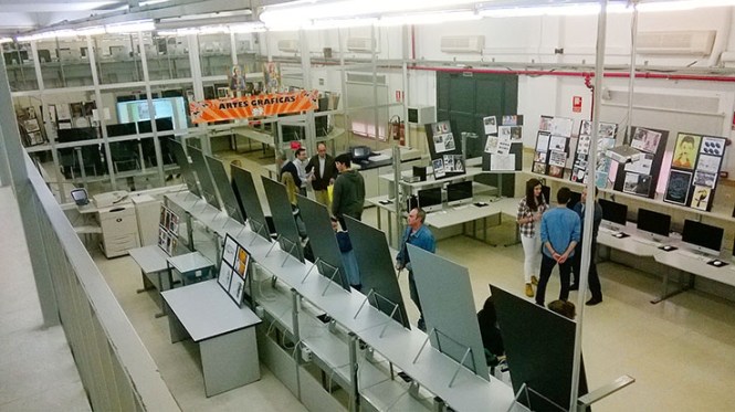 Departamento de artes gráficas, salesianos atocha, 2010, puertas abiertas, exposición trabajos alumnos aula G3, Diseño, Preimpresión