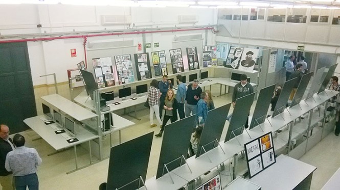 Departamento de artes gráficas, salesianos atocha, 2010, puertas abiertas, exposición trabajos alumnos aula G2, Diseño, Preimpresión