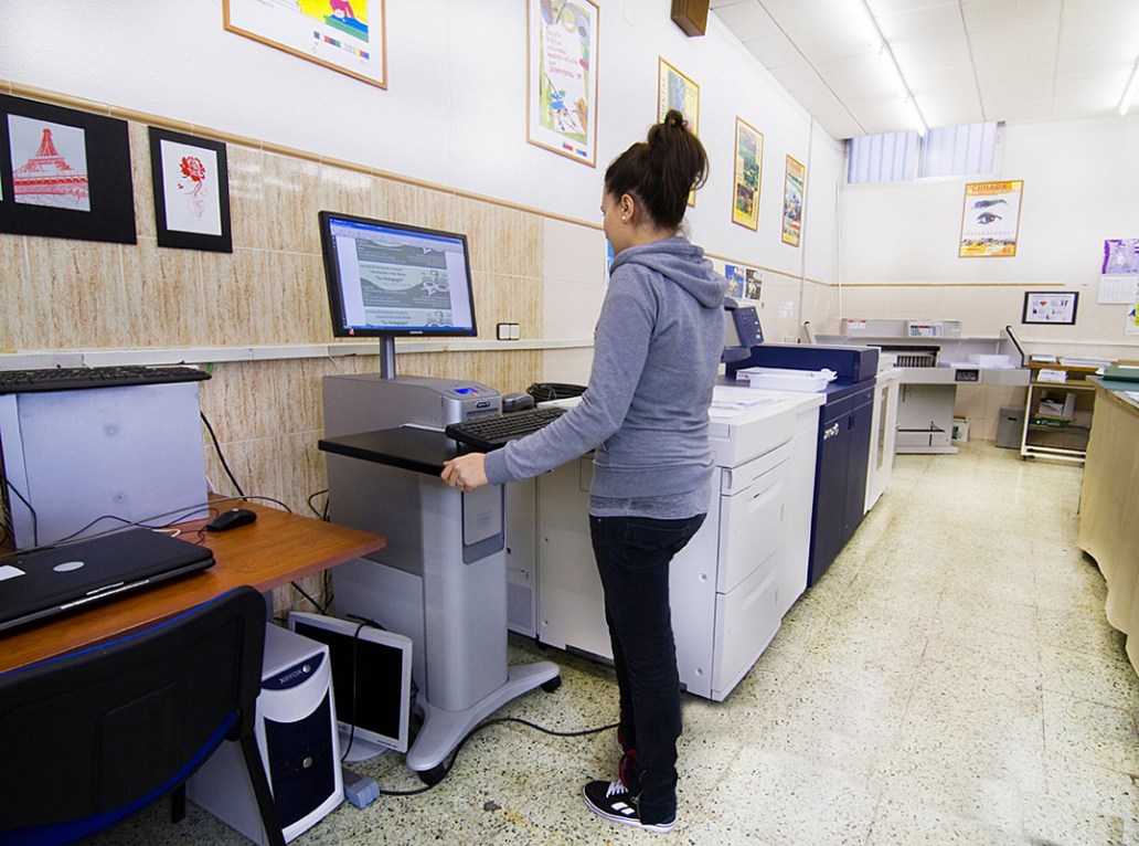 Impresión digital, docucolor 8080, taller de impresión, departamento de artes gráficas, salesianos atocha, madrid