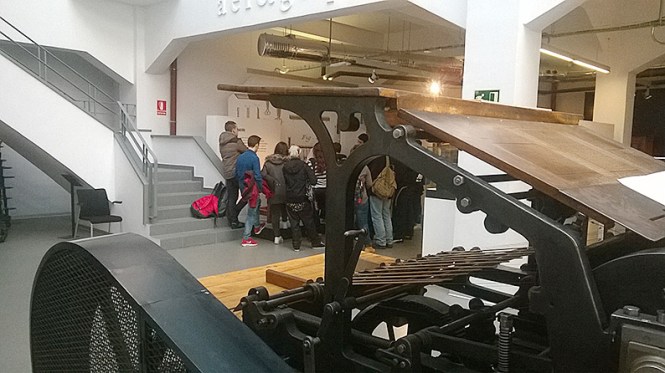 imprenta municipal madrid, visita, ciclo grado superior diseño y producción editorial, departamento artes gráficas, salesianos atocha