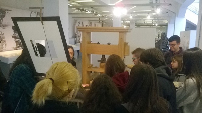 imprenta municipal madrid, visita, ciclo grado superior diseño y producción editorial, departamento artes gráficas, salesianos atocha