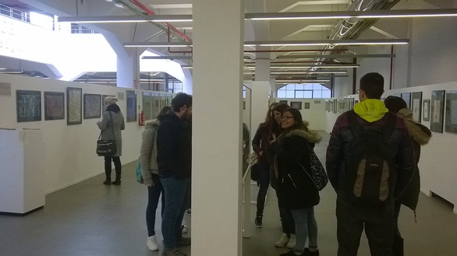 imprenta municipal madrid, exposición el papel decorado, visita, ciclo grado superior diseño y producción editorial, departamento artes gráficas, salesianos atocha