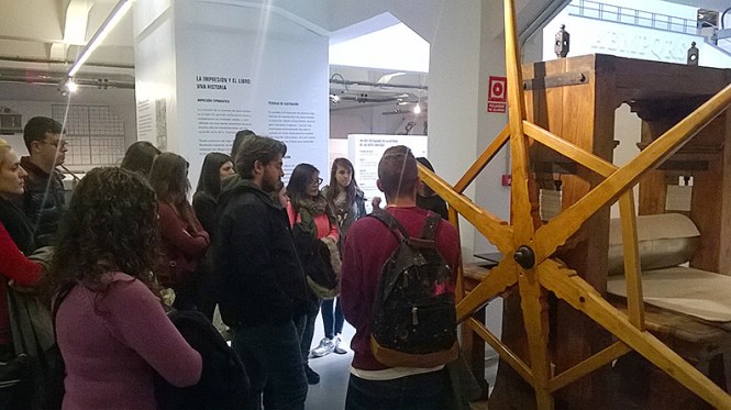 imprenta municipal madrid, visita, ciclo grado superior diseño y producción editorial, departamento artes gráficas, salesianos atocha