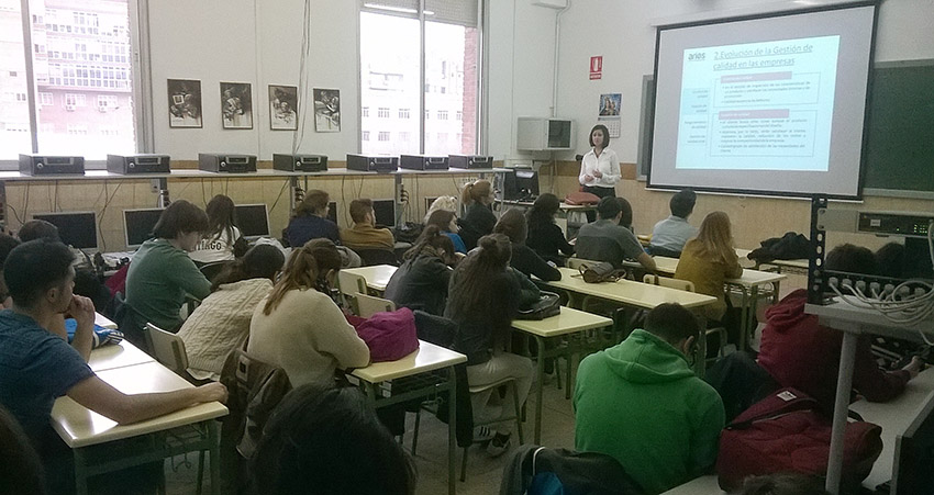 mónica, grupo aries, semana don bosco 2016, artes gráficas, salesianos atocha, calidad, medioambiente, cadena de custodia