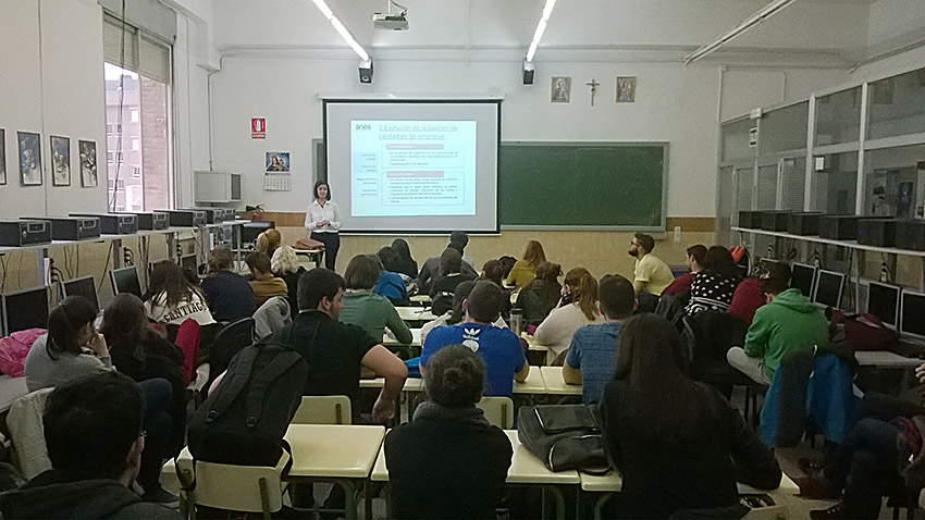 mónica, grupo aries, semana don bosco 2016, artes gráficas, salesianos atocha, calidad, medioambiente, cadena de custodia