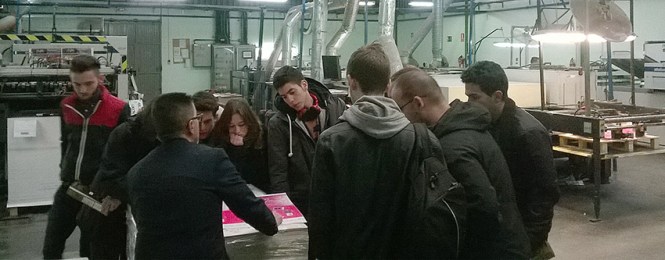 preimpresión, artes gráficas salesianos atocha, visita a NEO, troquelado