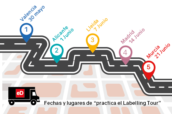 labelling tour, impresión digital, salesianos atocha, departamento de artes gráficas