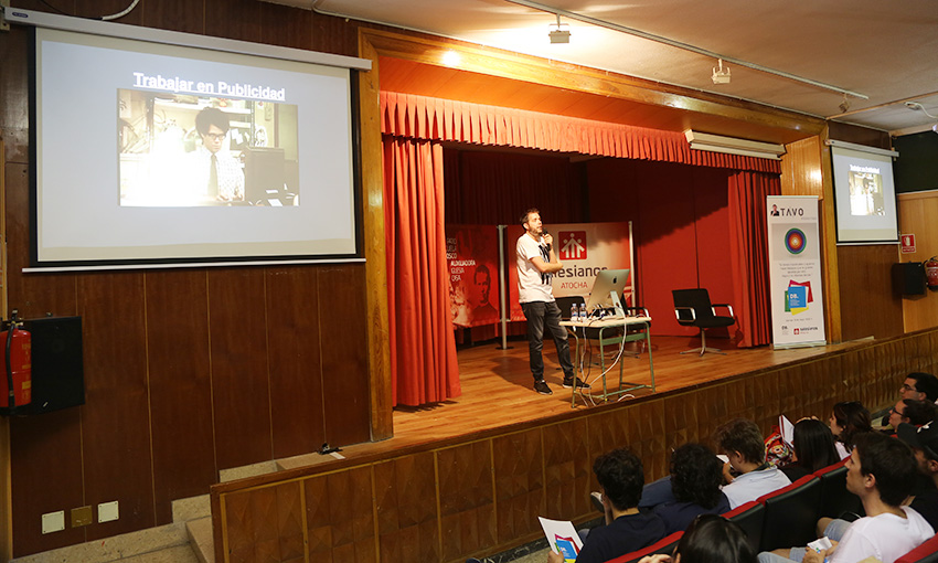 masterclas tavo, db, db maestro, departamento artes gráficas salesianos atocha, Madrid, diseño, motion graphics