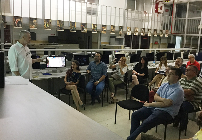 Defensa proyecto final de curso 2016-2017, Jorg Taramundi, Máster DB Diseño y Dirección de Arte, Departamento de artes gráficas salesianos atocha