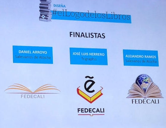 logos finalistas concurso fedecalli, neobis, liber, artes gráficas, departamento artes gráficas salesianos atocha, diseño