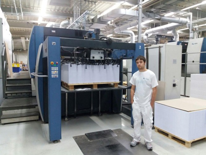 Javier Pozuelo, antiguo alumno de preimpresión e impresión del departamento de artes gráficas de salesianos atocha