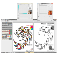 departamento artes gráficas salesianos atocha, impresión colores fluorescentes, xerox, reprise, bianco digitale