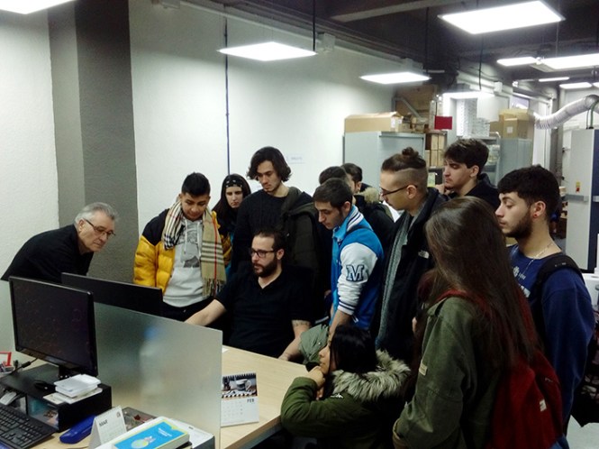 visita fragma, impresión digital, viendo free flow core, salesianos atocha, departamento artes gráficas