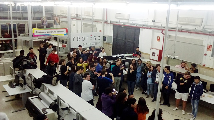 convivencia navidad 2018, salesianos atocha, artes gráficas, departamento artes gráficas, madrid, formación profesional